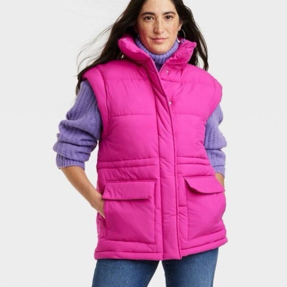 Universal Thread Women’s Full Zip Snap Quilted Pu… - image 3